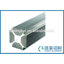 Chinese manufacturer of aluminium heatsink profiles with powder coating for aluminum profile radiator